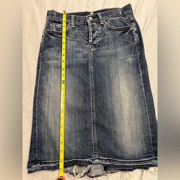7 For All Mankind Women's Denim Skirt - Picture 2 of 7
